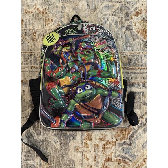 Teenage Mutant Ninja Turtles Mayhem Backpack Bioworld Nickelodeon School Bag - Picture 1 of 9